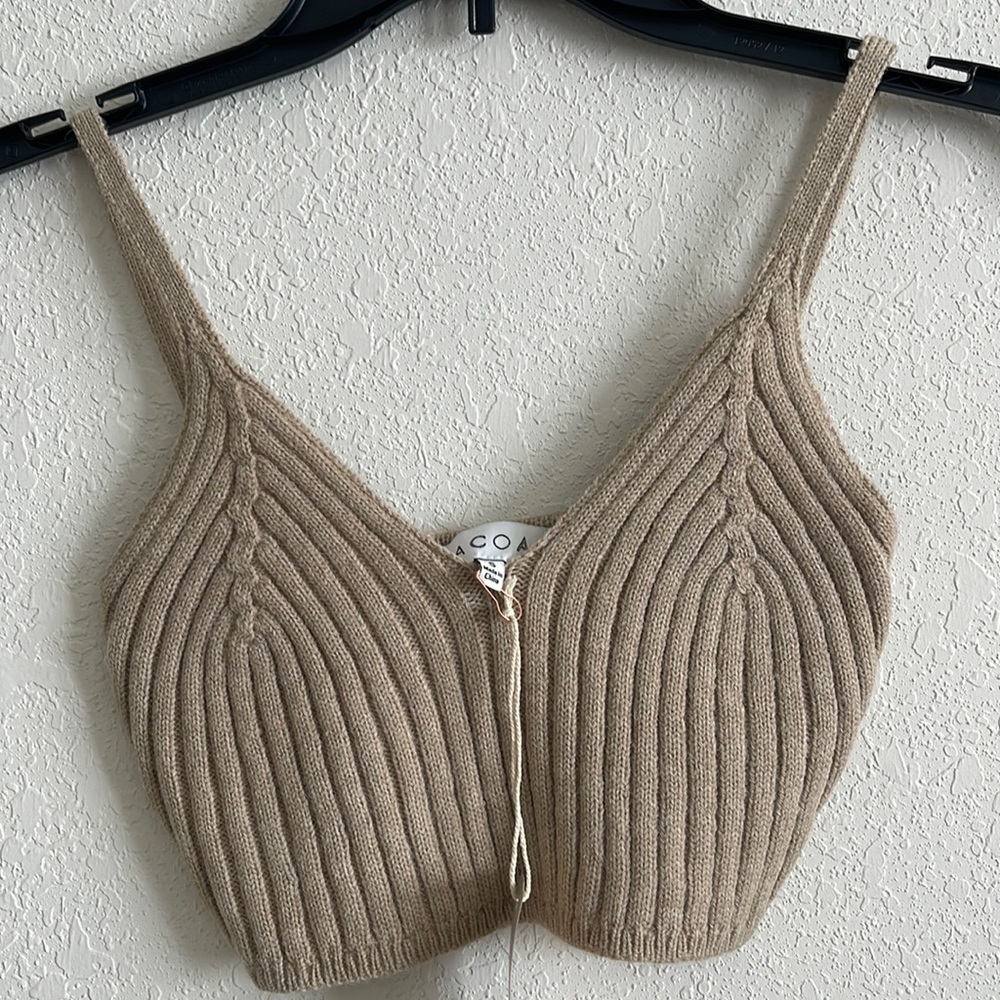 Knit bra top